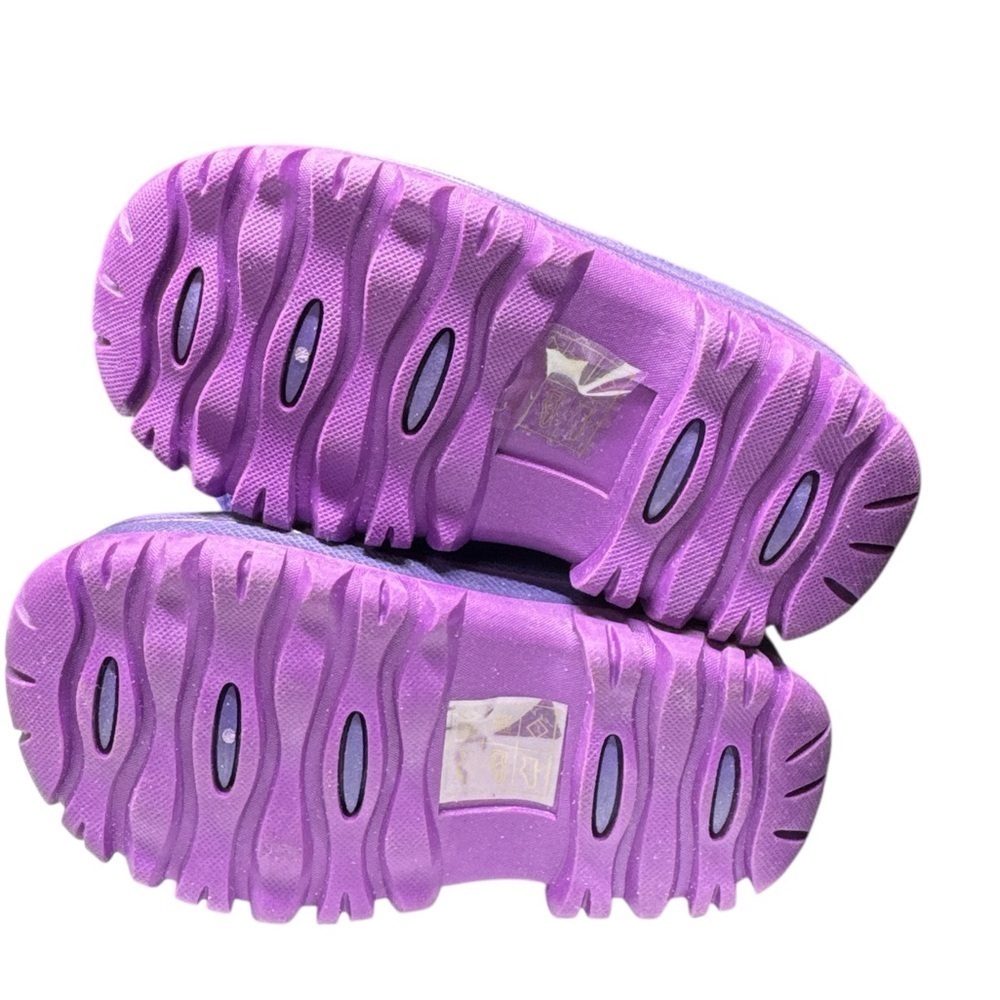 Kids Purple and Blue Winter Boots with Heart Detail | Size 7 - Picture 5 of 9